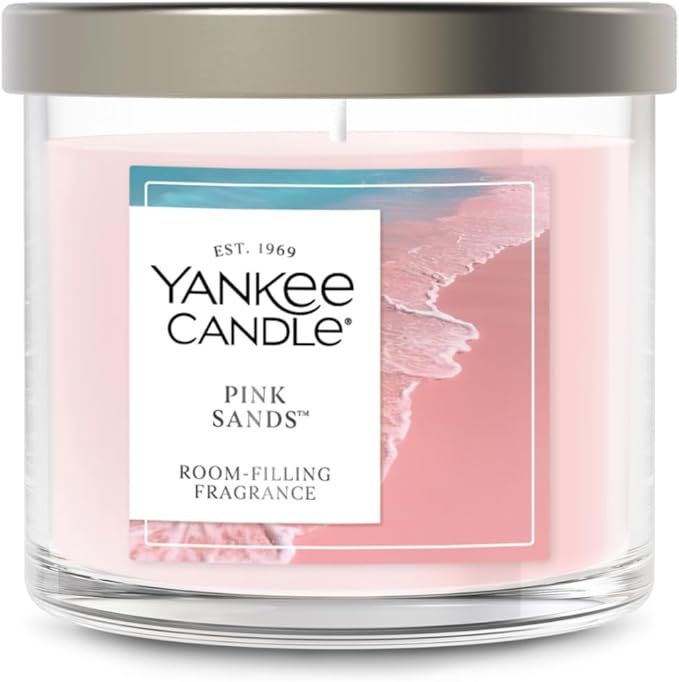 Yankee Candle Small Tumbler Scented Candle, Up To 40 Hour Burn Time, Premium Plant Wax Blend For Consistent Burn, Tumbler Candle With Room Filling Fragrance, Pink Sands