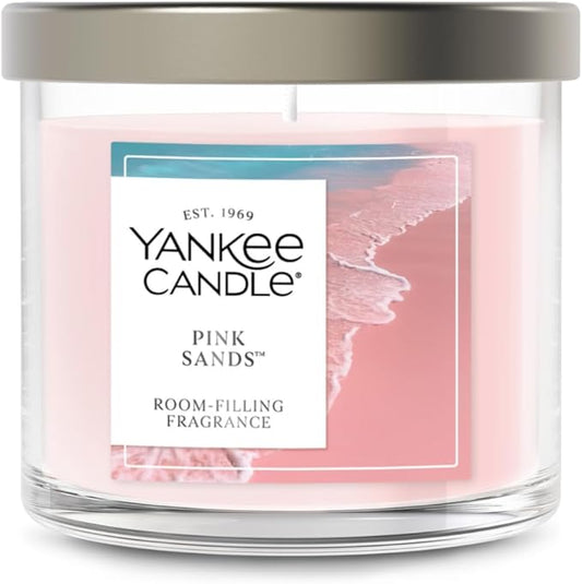 Yankee Candle Small Tumbler Scented Candle, Up To 40 Hour Burn Time, Premium Plant Wax Blend For Consistent Burn, Tumbler Candle With Room Filling Fragrance, Pink Sands