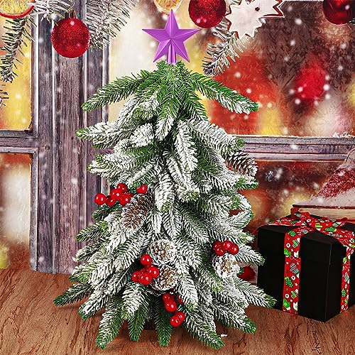 Hanaive Christmas Tree Topper Mini Star Small, Purple, 2.36 Inch, Plated - Image 3