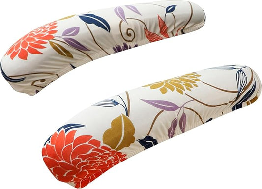 FORCHEER Armrest Covers for Office Chair 12-15 Inch Floral 2 Pieces Elastic Arm Rest Covers for Computer Gaming Chair Arm Slipcovers Washable