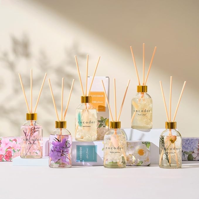 COCODOR Herbarium Reed Diffuser/Refreshing Air/6.7oz(200ml)/ Fragrance Scent Essential Oil Stick Diffuser Set for Bedroom Bathroom Home D??cor