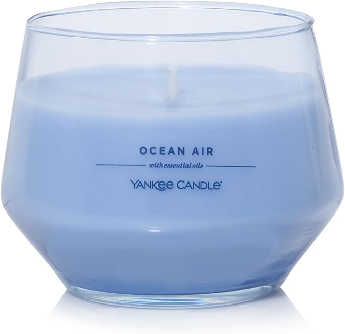 Yankee Candle Studio Medium Candle, Ocean Air, 10 oz: Long-Lasting, Essential-Oil Scented Soy Wax Blend Candle | 40-65 Hours of Burning Time (Pack of 2)