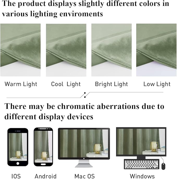 StangH Luxury Velvet Curtains 90 inches Long Heat & Cold Blocking for Bedroom, Sage Green Blackout Curtains Privacy Added Winter Holiday Decor for Sliding Door/Porch, W62 x L90, Set of 2