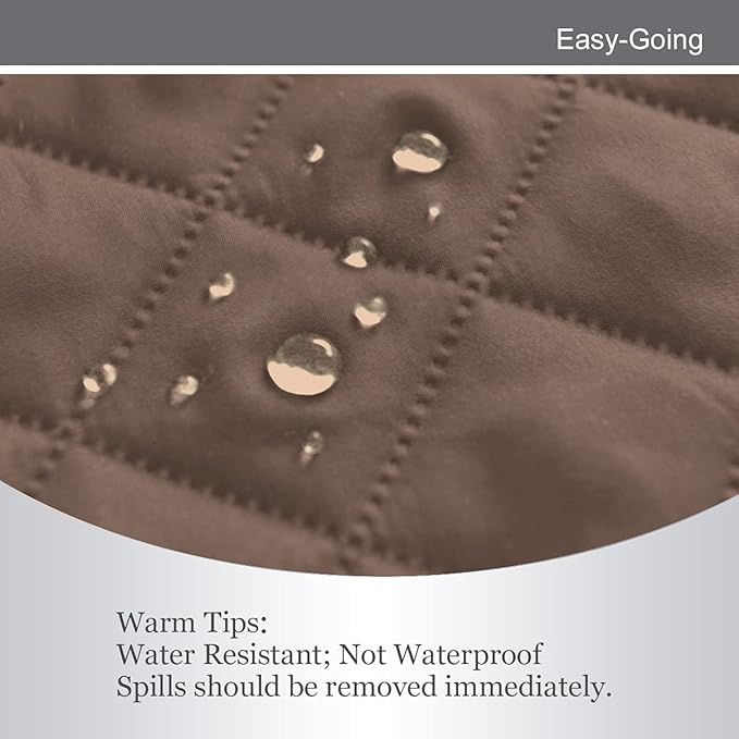 Easy-Going Recliner Chair Slipcover Reversible Sofa Cover Water Resistant Couch Cover Furniture Protector with Elastic Straps for Pets Dog (Recliner, Brown/Brown)