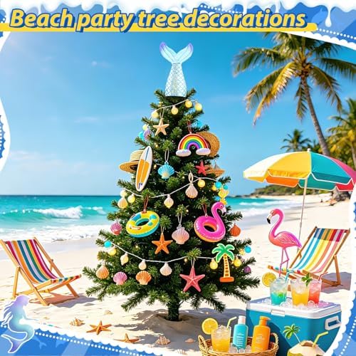 10In Blue Mermaid Tail Summer Tree Topper Fish Tail Tree Topper - Image 6