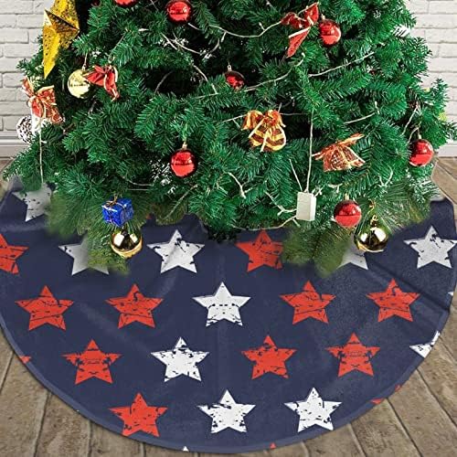 American Flag Freedom Stars Tree Skirts Xmas Ornaments 30" - Image 7
