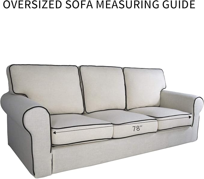 PureFit Super Stretch Sofa Slipcover – Spandex Non Slip Soft Couch Sofa Cover, Washable Furniture Protector with Non Skid Foam and Elastic Bottom for Kids, Pets （Oversized Sofa, Grayish Green）