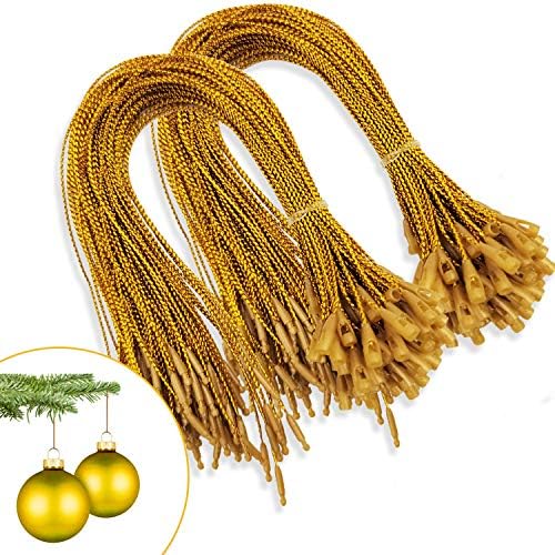 Christmas Tree Ornament String Hanger Precut Ribbon Hook with Snap Fastener by kockuu