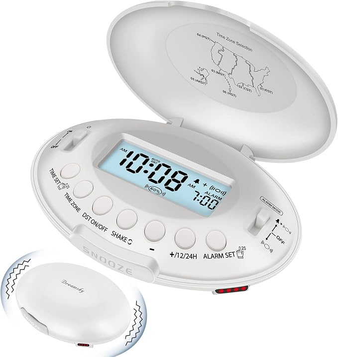 DreamSky Vibrating Alarm Clock for Heavy Sleepers Adults Under Pillow by DreamSky