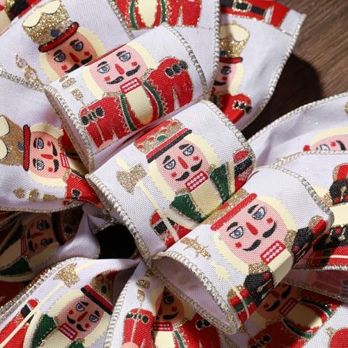 LaRibbons Large Nutcracker Christmas Tree Topper Bow - Image 6