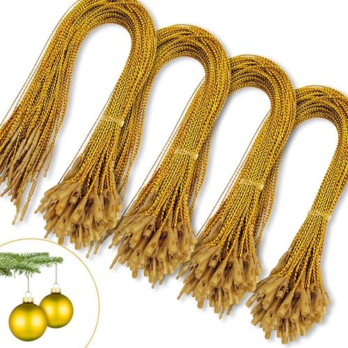 Christmas Tree Ornament String Hanger Precut Ribbon Hook with Snap Fastener by kockuu
