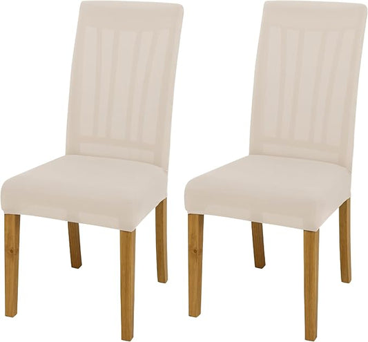 BIETYONE Chair Covers,Dining Room Chair Covers Set of 2,Stretch Kitchen Chair Cover,Washable Dining Chair Cover,Parsons Chair Slipcovers Protective,for Home,Restaurant,Banquet
