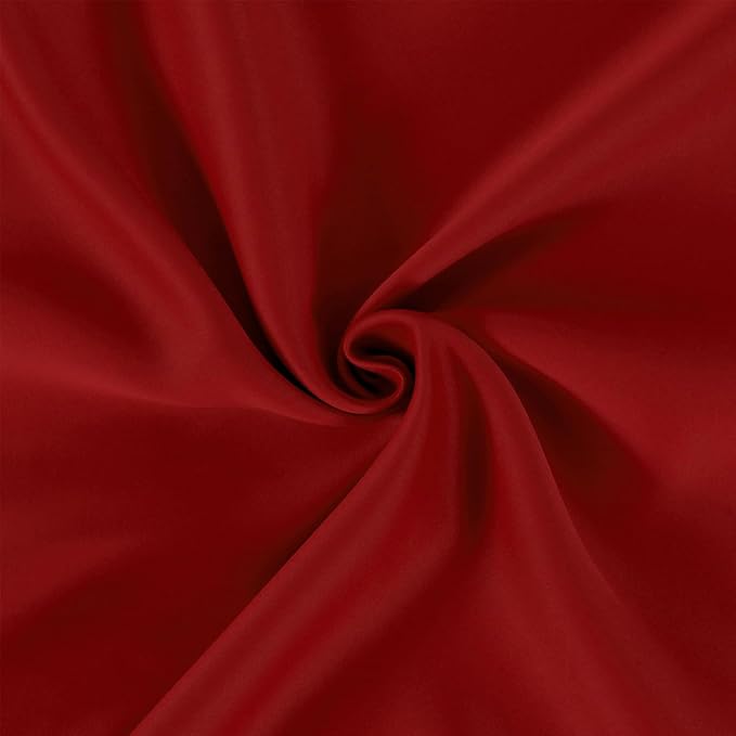 LEMOMO Red Blackout Curtains 66 x 63 Inch Length/Set of 2 Curtain Panels/Thermal Insulated Room Darkening Blackout Curtains for Bedroom