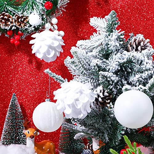 Mixweer 120pcs Christmas Ornament Hooks 0.51 x 2.36'', Silver - Image 2