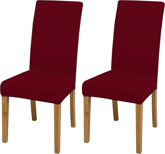 BIETYONE Dining Chair Covers,Dining Room Chair Covers Set of 2,Stretch Kitchen Chair Cover,Washable Dining Chair Cover,Parsons Chair Slipcovers Protective,for Home,Restaurant,Banquet