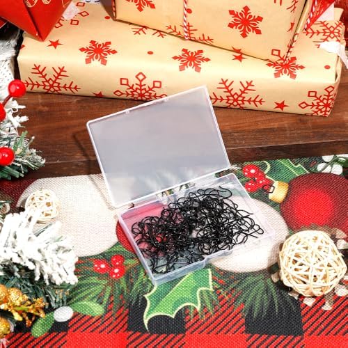 Christmas Ornament Hooks, 100PCS Christmas Ornament Hangers, Ornament Hooks for Christmas Trees, Black Ornament Hooks Christmas Hooks for Ornaments with Storage Box for Christmas Tree Decorations - Image 4