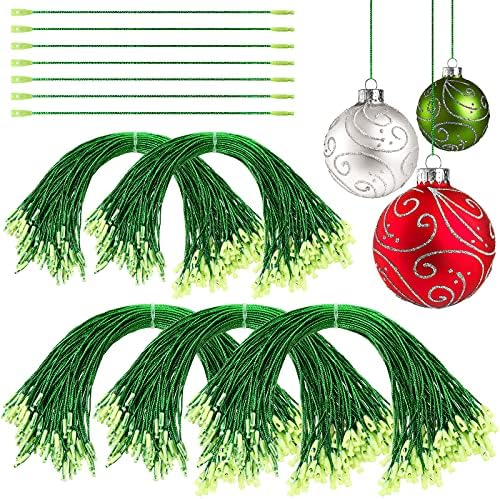 Nuanchu 500 Pcs Christmas Ornament Hangers, Green by Nuanchu