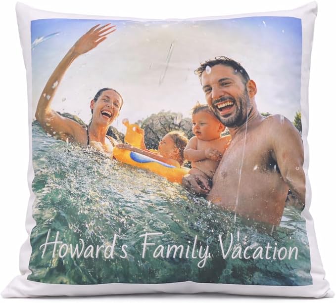 Personalized Photo Pillow – Custom Picture Cushion with Your Image for Birthdays, Anniversaries, Weddings, and Home Décor