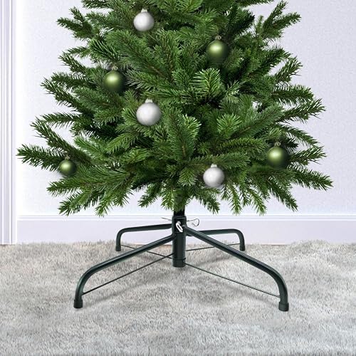 16 Inch Metal Christmas Tree Stand for 4 to 6ft Christmas Trees, Heavy Duty Folding Christmas Tree Stand, Universal Artificial Christmas Tree Stand Replacement - Image 6