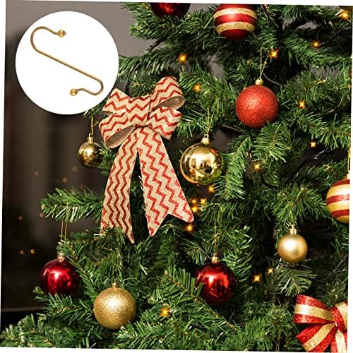 50pcs Xmas Hanging Hooks Creative Metal Hangers for Christmas Tree Decorations Punch Strong Load-Bearing for Holiday Parties and Home Decor - Image 2