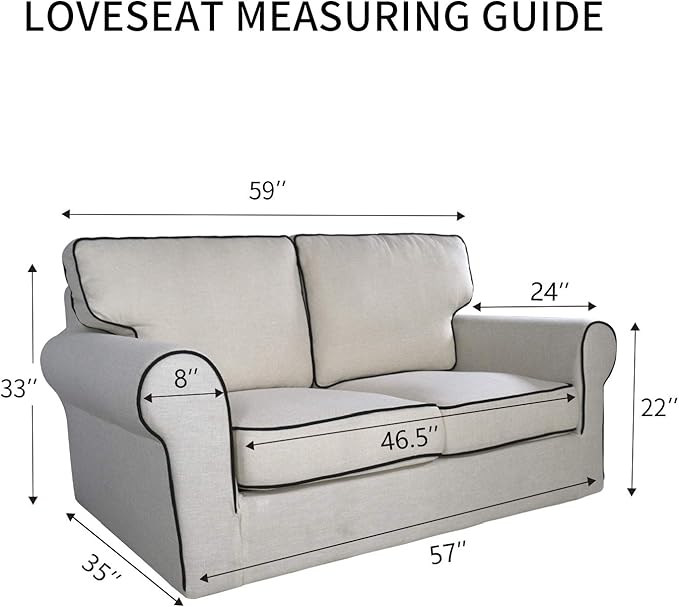 PureFit Super Stretch Sofa Slipcover – Spandex Non Slip Soft Couch Sofa Cover, Washable Furniture Protector with Non Skid Foam and Elastic Bottom for Kids, Pets （Loveseat, Dark Gray）