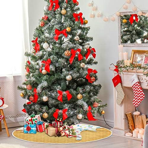 Blueangle Ice Cream Cone Christmas Tree Skirt 47.2Inch Tree Skirt for Holiday Christmas Decorations Xmas Tree Skirt Xmas Decorations - Image 4