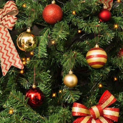 Christmas Ornament Hangers String, 100 Pcs PreCut Ornament Hook for Christmas Trees, Ornament String Red, Safe Ornament Ribbon Hangers for Xmas Holiday Party Hanging Decorations with Snap Fastener - Image 5