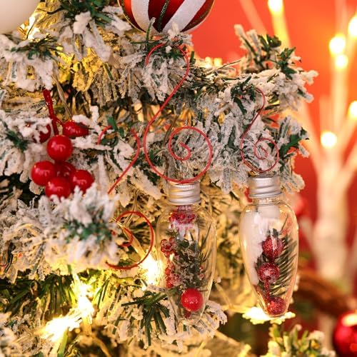 Teenyyou 200 Pcs Christmas Ornament Hooks Metal Hook,Red - Image 3