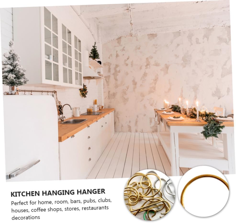 100pcs Christmas Tree Hooks Metal Ornament Hangers for Holiday Decor Sturdy for Stockings and Festive Displays for Home Event Use - Image 5