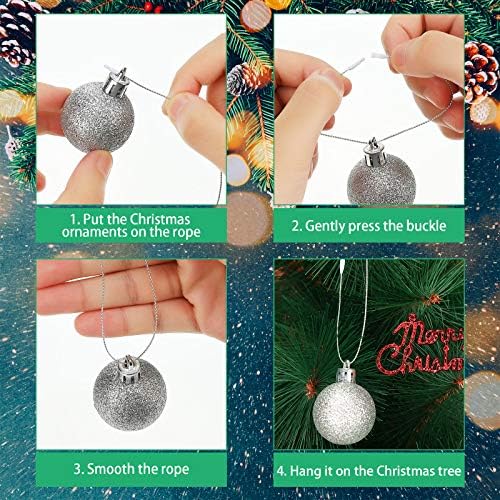 Nuanchu 300 Pcs Christmas Ornament Hangers, Silver - Image 4