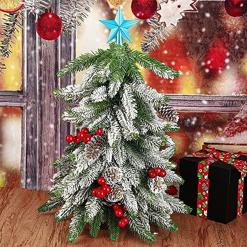 Hanaive Christmas Tree Topper Mini Star Small, Blue, 2.36 Inch, Plated - Image 3