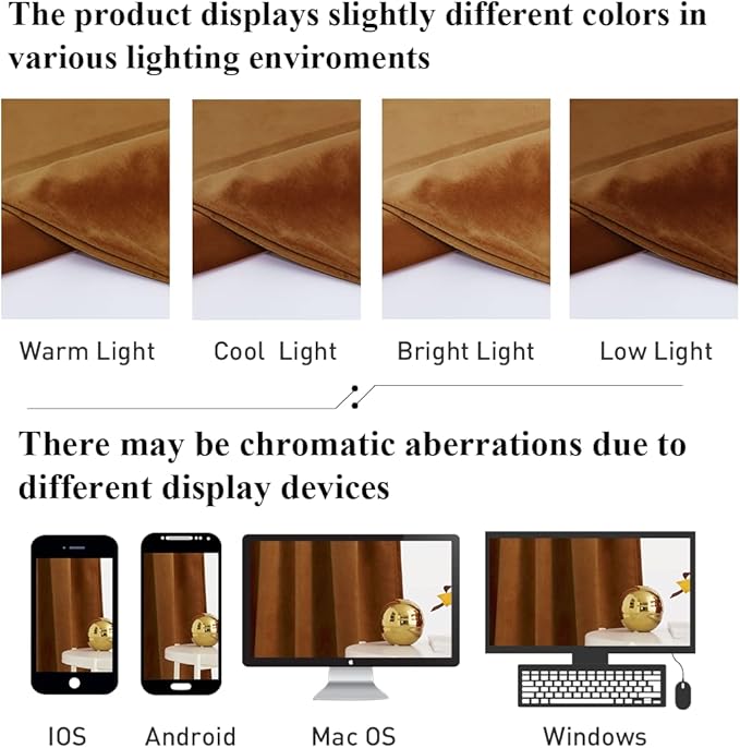 StangH Burnt Orange Velvet Curtains - 96 inches Long Light Blocking Thermal Insulated Sliding Door Drapes for Living Room, Holiday Backdrop Curtains, W52 x L96, 2 Panels
