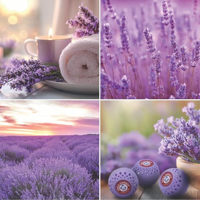Arm & Hammer OdorBusterz?? Odor Eliminator Balls, Lavender, 3 Count ?€? Baking Soda Odor Control for Closets, Drawers, Hampers & Small Spaces