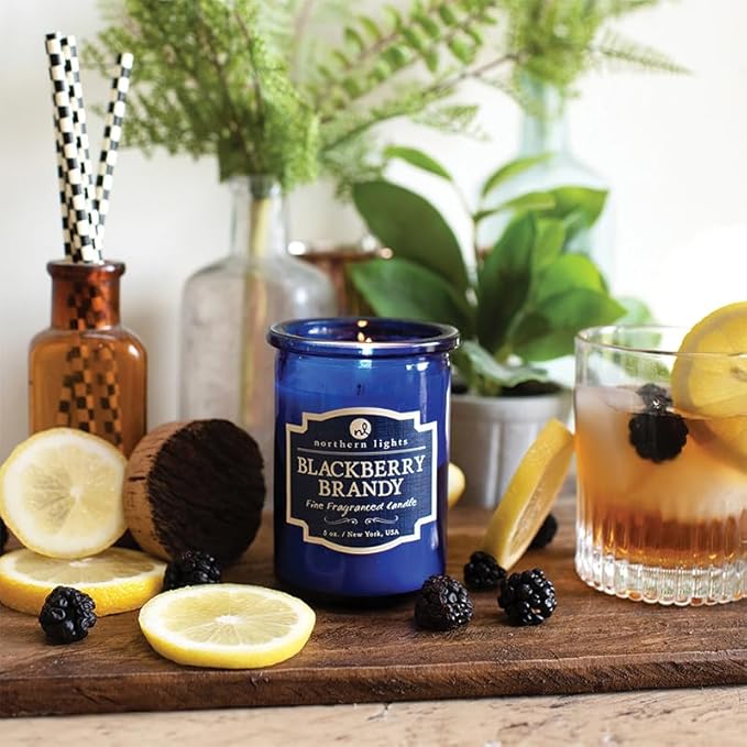 Northern Lights Candles - Spirit Jar Candles - BlackBerry Brandy - 52602