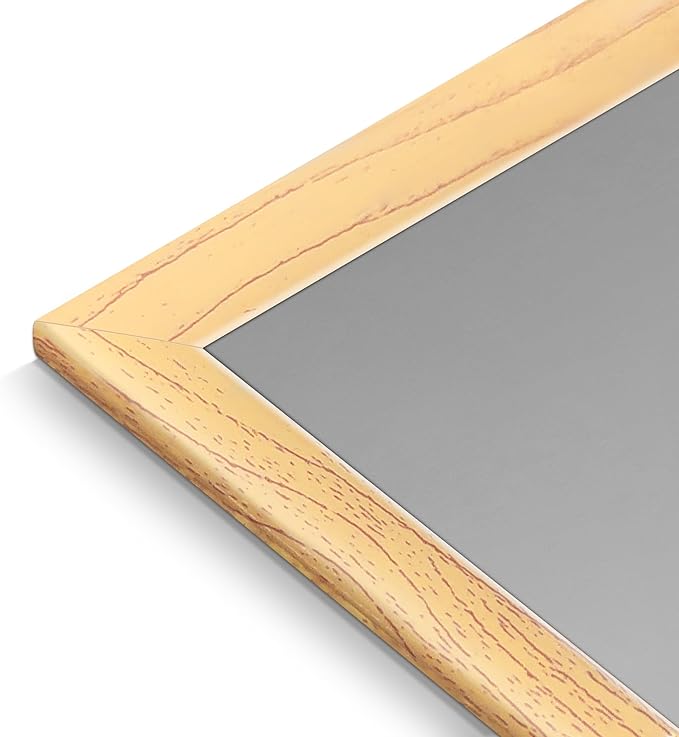 upsimples 12x16 Picture Frame Natural 3 Pack, Scratch-Proof Poster Frames 12 x 16 for Photo Gallery - Slide-In Strips, Horizontal or Vertical Wall Mounting