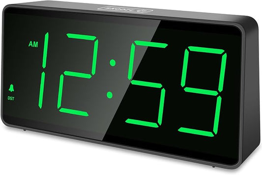 Peakeep Battery Operated Digital Alarm Clock for Bedrooms Big Numbers by PEAKEEP