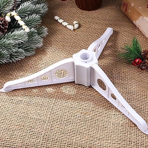 Toddmomy Christmas Tree Stand White Plastic Christmas Tree Stand Plastic Legs Replacement Artificial - Image 2