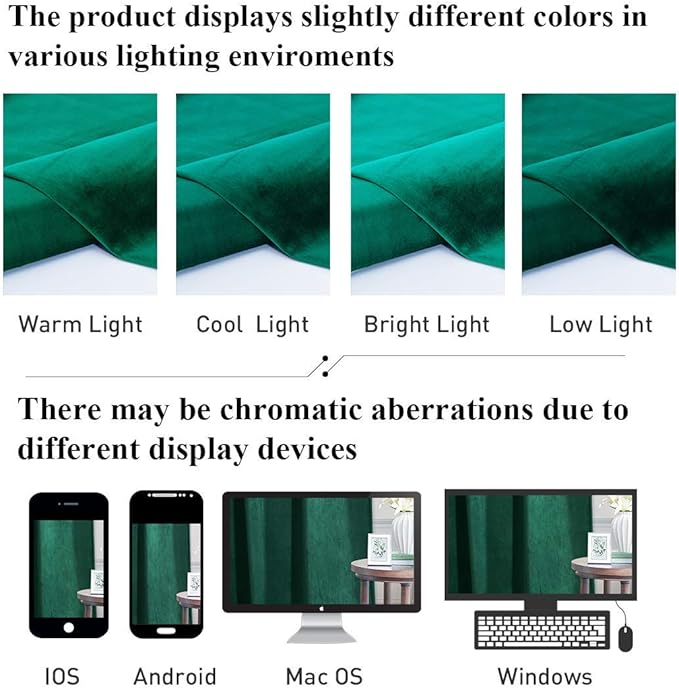 StangH W42 x L96 Green Velvet Curtains with Grommet 2 Panels Set, Thick Window Covering Holiday Decoration for Hotel Hall/Cafe Thermal Insulated Backdrops for Party, Emerald Green