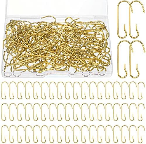 Hotop 240 Pcs Halloween Ornament Hooks Gold Ornament Hangers by HOTOP