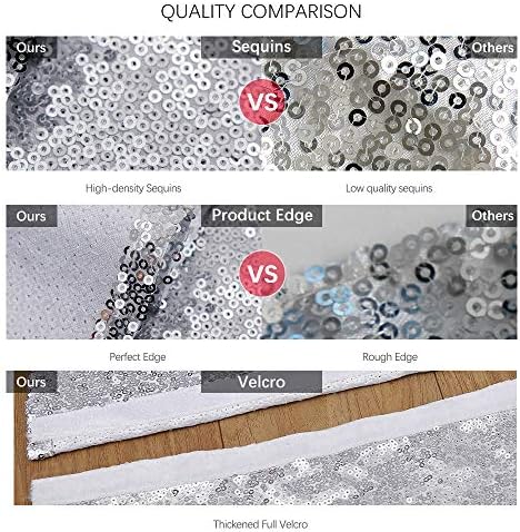 Small Christmas Tree Skirt 24 Inch Silver Tree Skirt Sequin Tree Skirt for Silver Christmas Decorations - Image 4