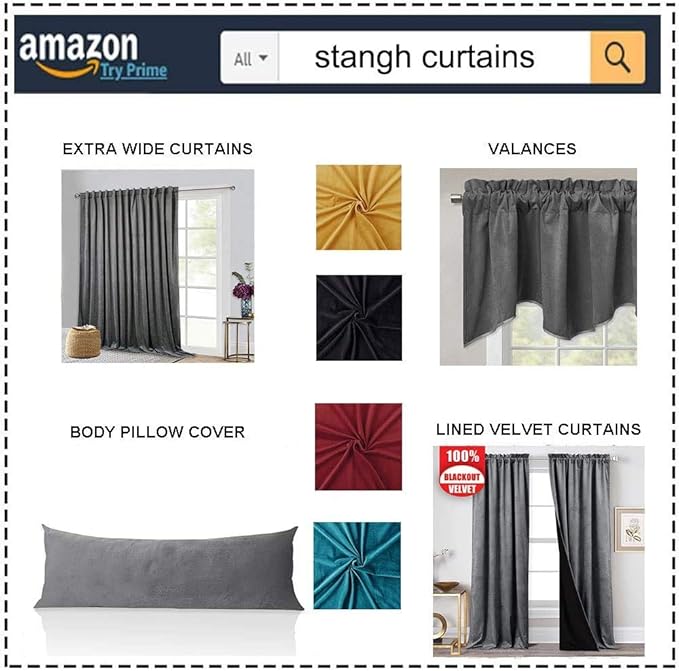 StangH Red Velvet Curtains Short - Super Soft Thick Velvet Texture Drapes Room Darkening Window Treatment Set Soundproof Privacy Panel Blinds, Wide 52" by Long 63", Double Panels
