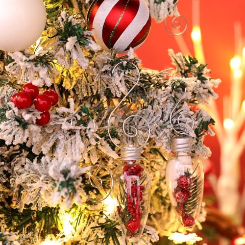 Teenyyou 200 Pcs Christmas Ornaments Hooks, 2 Inch and 3.1 Inch S Shaped Christmas Tree Ornament Hangers Xmas Swirl Metal Hanging Hooks for Xmas Tree Balls Decoration(Silver) - Image 3