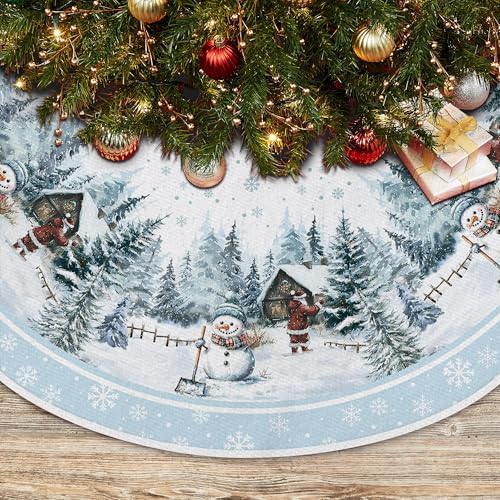 Christmas Snowman Tree Skirt 36 Inches by EKOREST