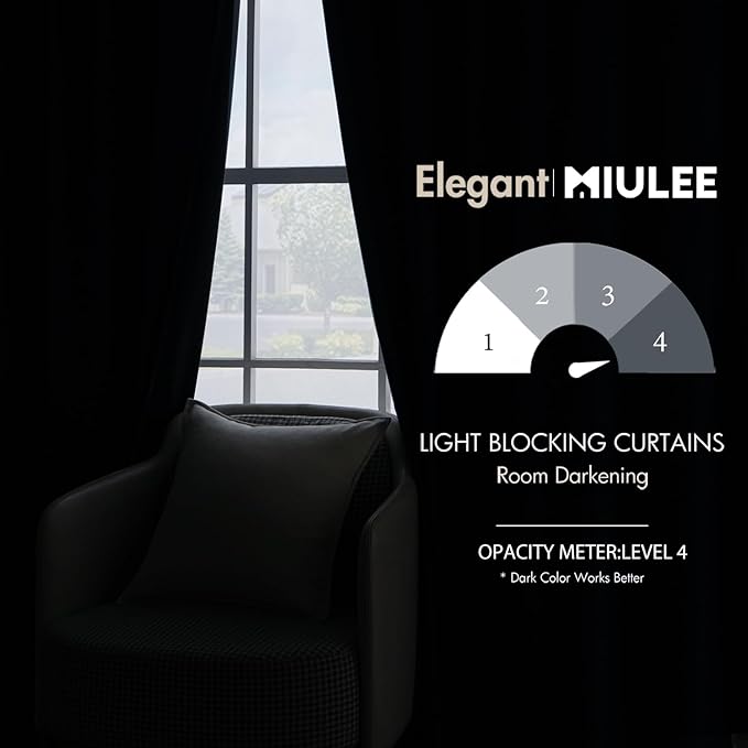 MIULEE Blue Velvet Curtains 2 Panels Luxury Room Darkening Curtains for Bedroom Living Room Thermal Insulated Super Soft Window Drapes Rod Pocket & Back Tab, Peacock Blue, W52 x L72 inches