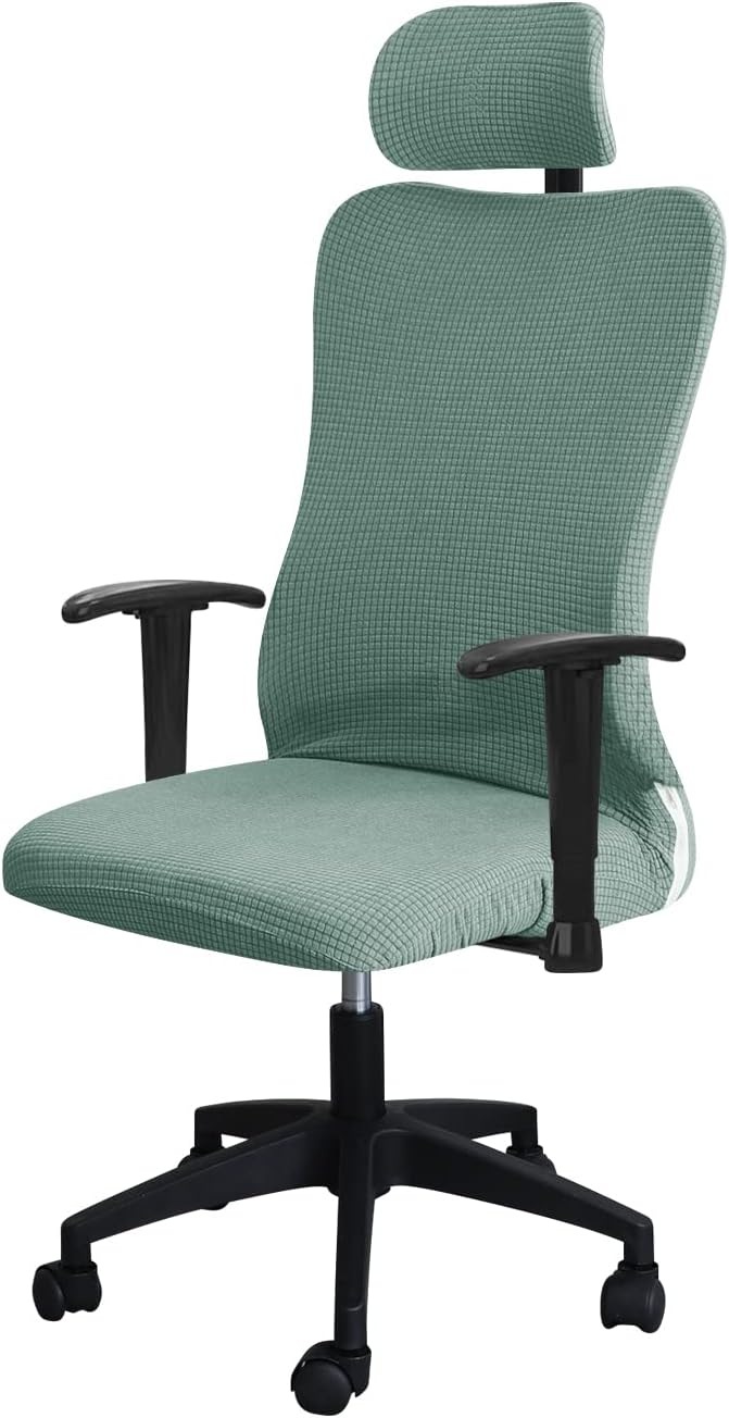 FORCHEER Ergonomic Office Chair Covers Set with Headrest Cover, Water Repellent, Army Green