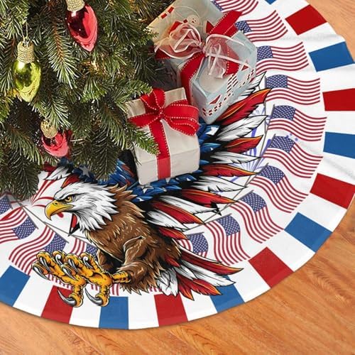 Patriotics 4th of July Eagle Tree Skirt 30 Inch - Image 3