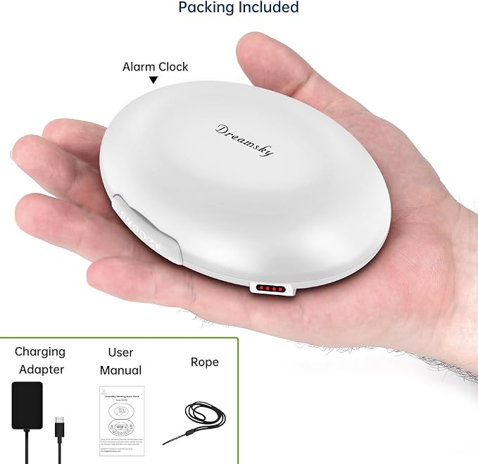 DreamSky Vibrating Alarm Clock for Heavy Sleepers Adults Under Pillow - Image 8