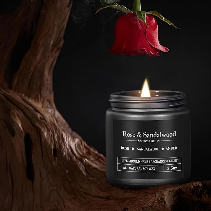 Manly Scented Candles for Men, 8 Pack Soy Candles for Home Scented, Up to 250H Burning, Aromatherapy Candle Set, Masculine Mens Candle Gift Set for Father Boyfriend Him, Birthday Valentine's Day Gifts