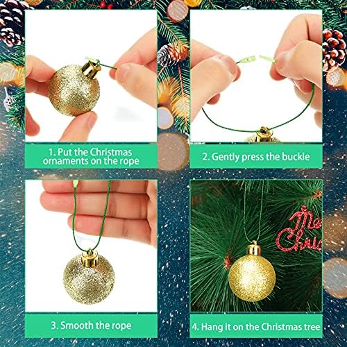 Nuanchu 500 Pcs Christmas Ornament Hangers, Green - Image 7
