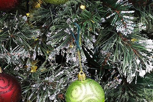 Toyland?? Pack of 100 Christmas Ornament Hooks - Green Plastic Bauble Hanging Attachments - Christmas Decorations - Image 2
